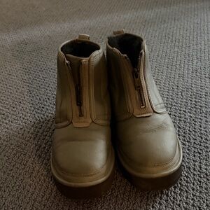 UGG green zipper boots